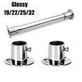 thumbnail image 3 of 2 Pcs Support de Tringle de Garde-Robe en Acier 19-32mm Bride Support de Poteau de Rail Décoration, 3 of 3
