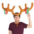 thumbnail image 4 of Inflatable Reindeer Hat Toss Game Xmas Holiday Party Toys Gift, 4 of 9