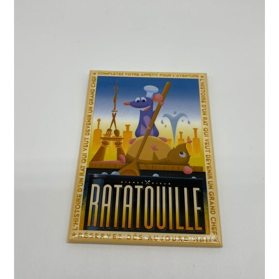 Disney Parks Chef Remy's Ratatouille Adventure with Emile Magnet New