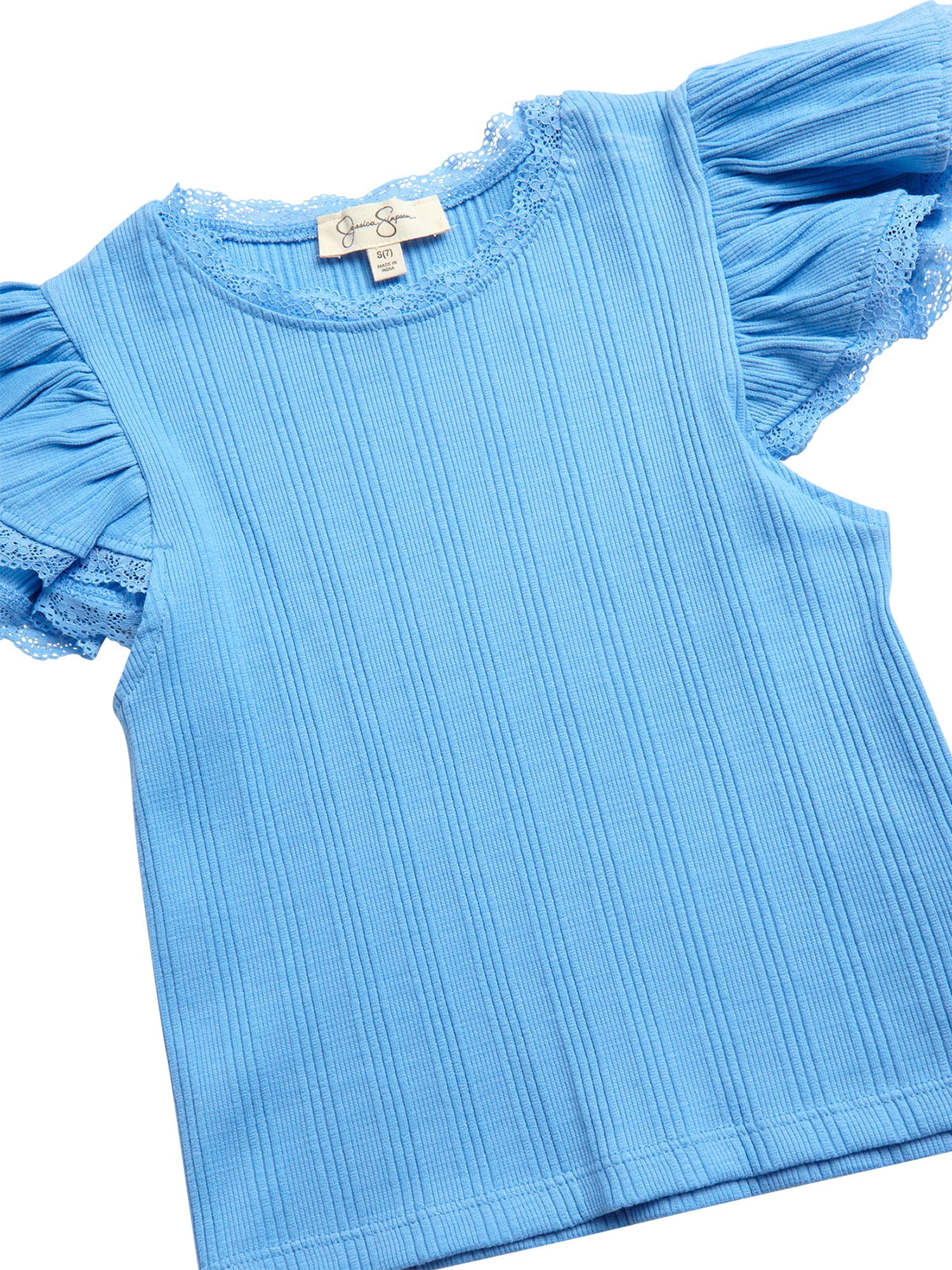Jessica Simpson Girls' Flutter Sleeve Blouse, Sizes 7-16
