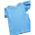 thumbnail image 4 of Jessica Simpson Girls' Flutter Sleeve Blouse, Sizes 7-16, 4 of 5
