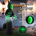 thumbnail image 4 of 8 FT Giant Halloween Inflatable Ghost Blow up Ghost Decoration w/ Mirror Face, 4 of 10