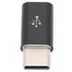 thumbnail image 1 of Adaptador De Transferencia ABS Micro USB A TypeC, Conector Plug And Play, Carga Rápida, Señal De Arpón Negro, 1 of 7