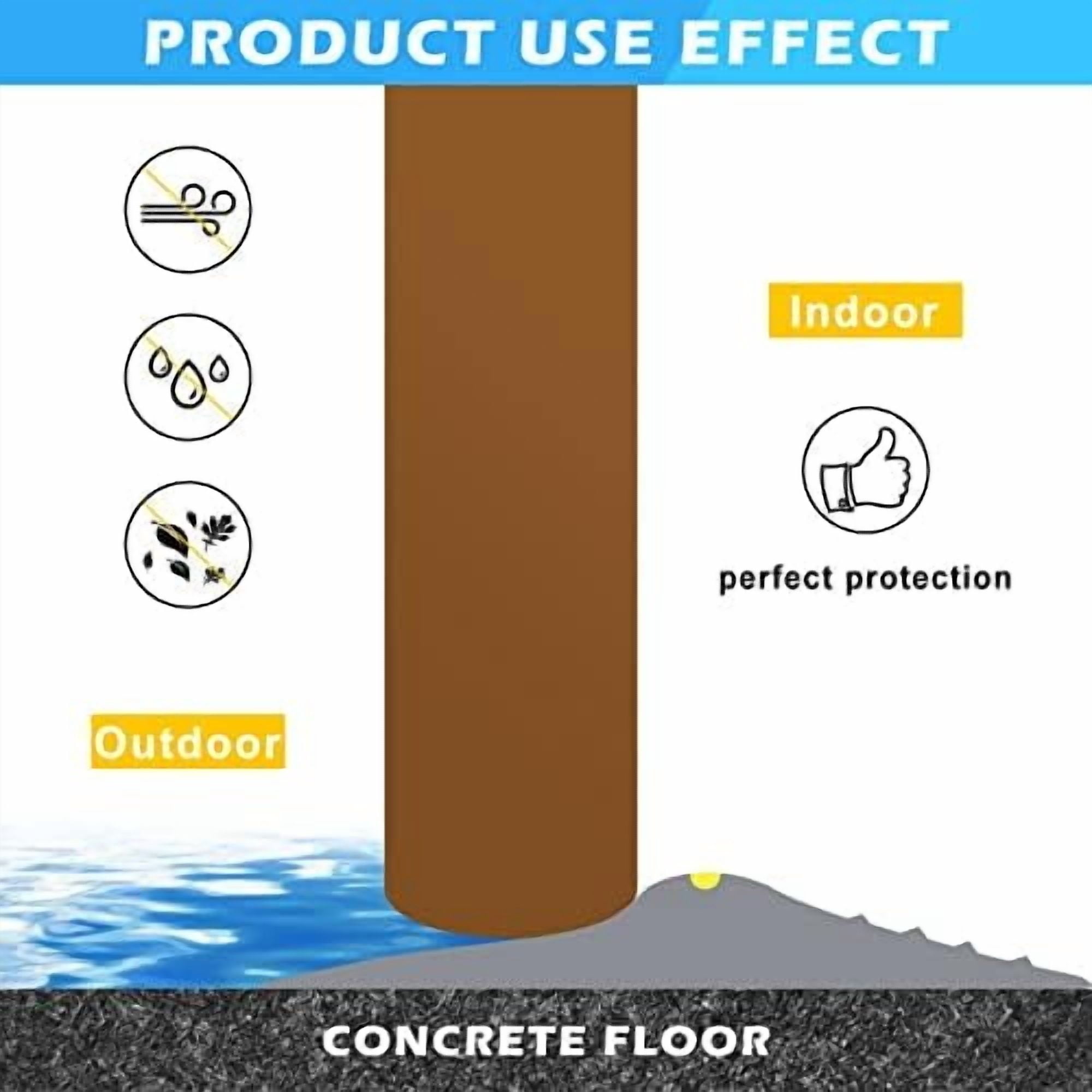 Garage Door Bottom Seal Strip, Weatherproof EPDM Rubber Threshold, Fits All Standard Doors, Easy for DIY Homeowners, No Adhesive (10Ft, Grey)