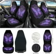 thumbnail image 2 of Renewold Butterfly Boho Mandala Flower Front Car Seat Cover Set with Steering Wheel Seat Belt Pads Center Console Pad Trash Bin Phone Holder Rearview Mirror Cover Cup Holder Key Chain, Pack of 12, 2 of 7