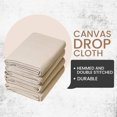 thumbnail image 4 of Drop Cloth ZUPERIA Canvas de 9 x 12 pies, paquete de 4 unidades, algodón puro, 4 of 9