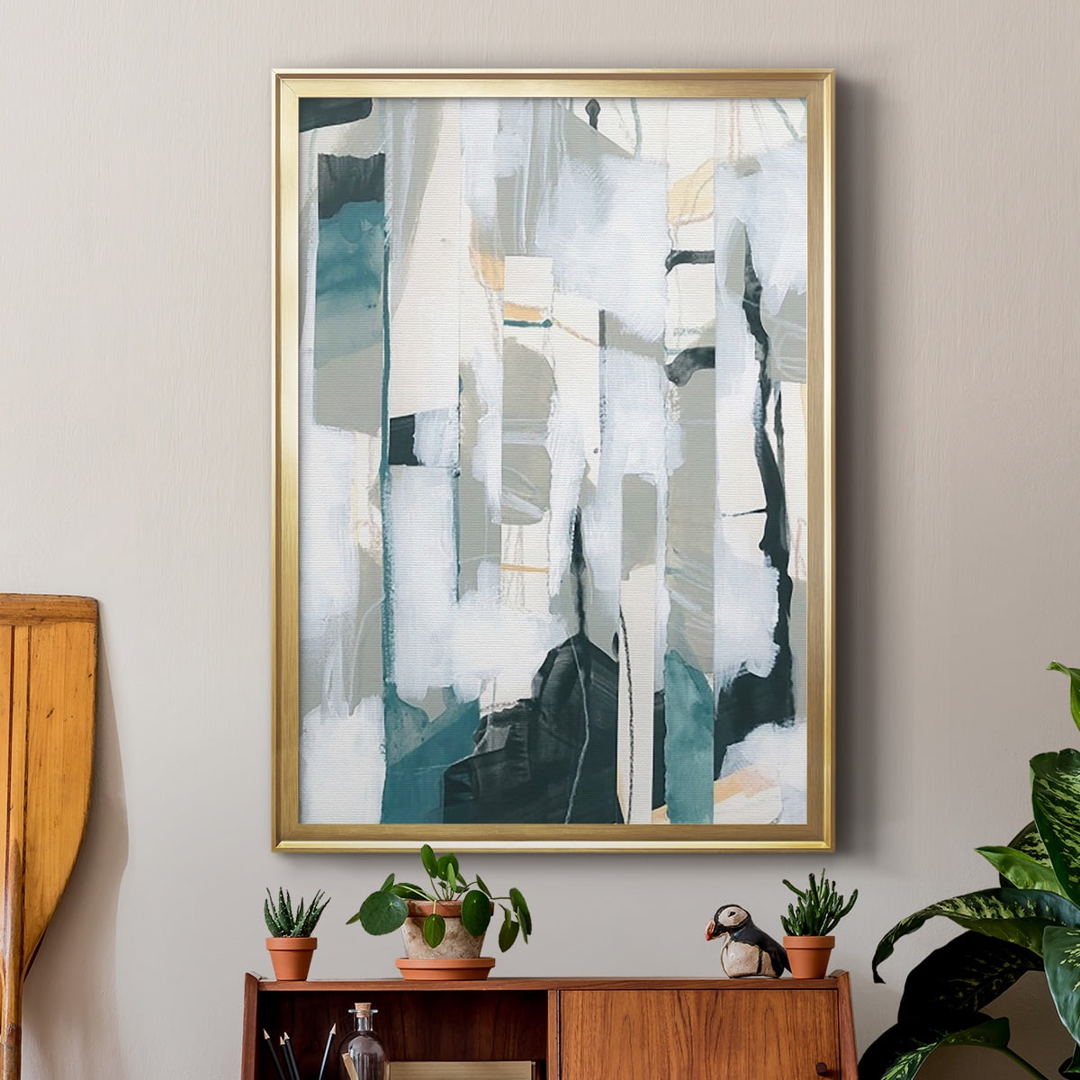 Sea Cavern Strata I Premium Framed Print, in Gold, Black, or Silver - Ready to Hang