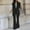 Black, variant on WXLWZYWL Womens Suits Blazer and Pants Long Sleeve Solid Suit Pants Casual Elegant Business Suit Sets White