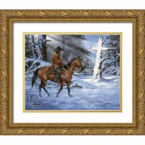 Sorenson, Jack 18x15 Gold Ornate Wood Framed with Double Matting Museum Art Print Titled - Silent Night, Holy Night