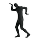 thumbnail image 1 of Body completo Zentai negro para hombre y mujer, disfraz de Halloween, carnaval, cosplay, mono ajustado de licra, 1 of 6