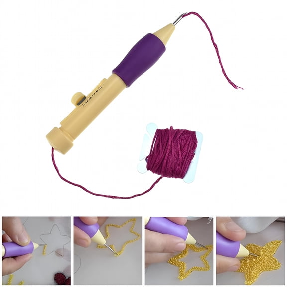 FACEGA Embroidery Pen Needles Stitches Weaving Tool Sewing Kit Threads Accessory