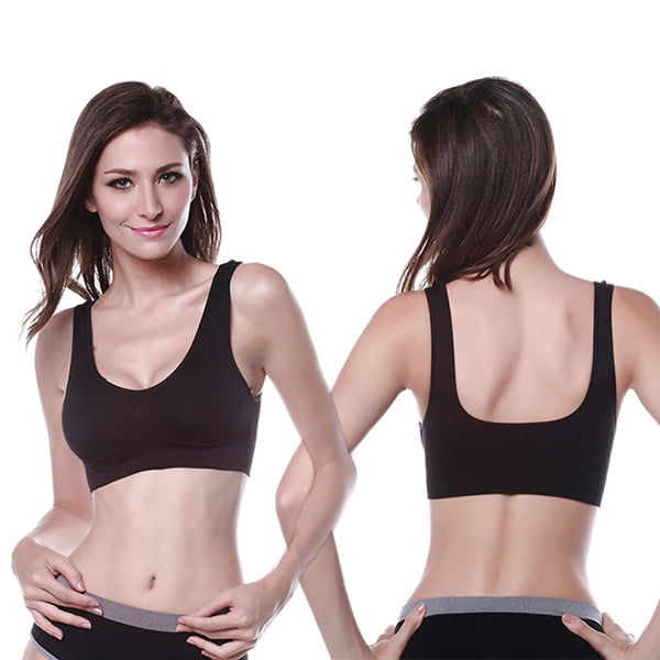 Womens Waistcoat Yoga Fitness Sports Brassiere Shirt Vest Bra Top Slim Underwear
