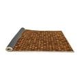 thumbnail image 2 of Ahgly Company Indoor Round Abstract Orange Modern Area Rugs, 7' Round, 2 of 4