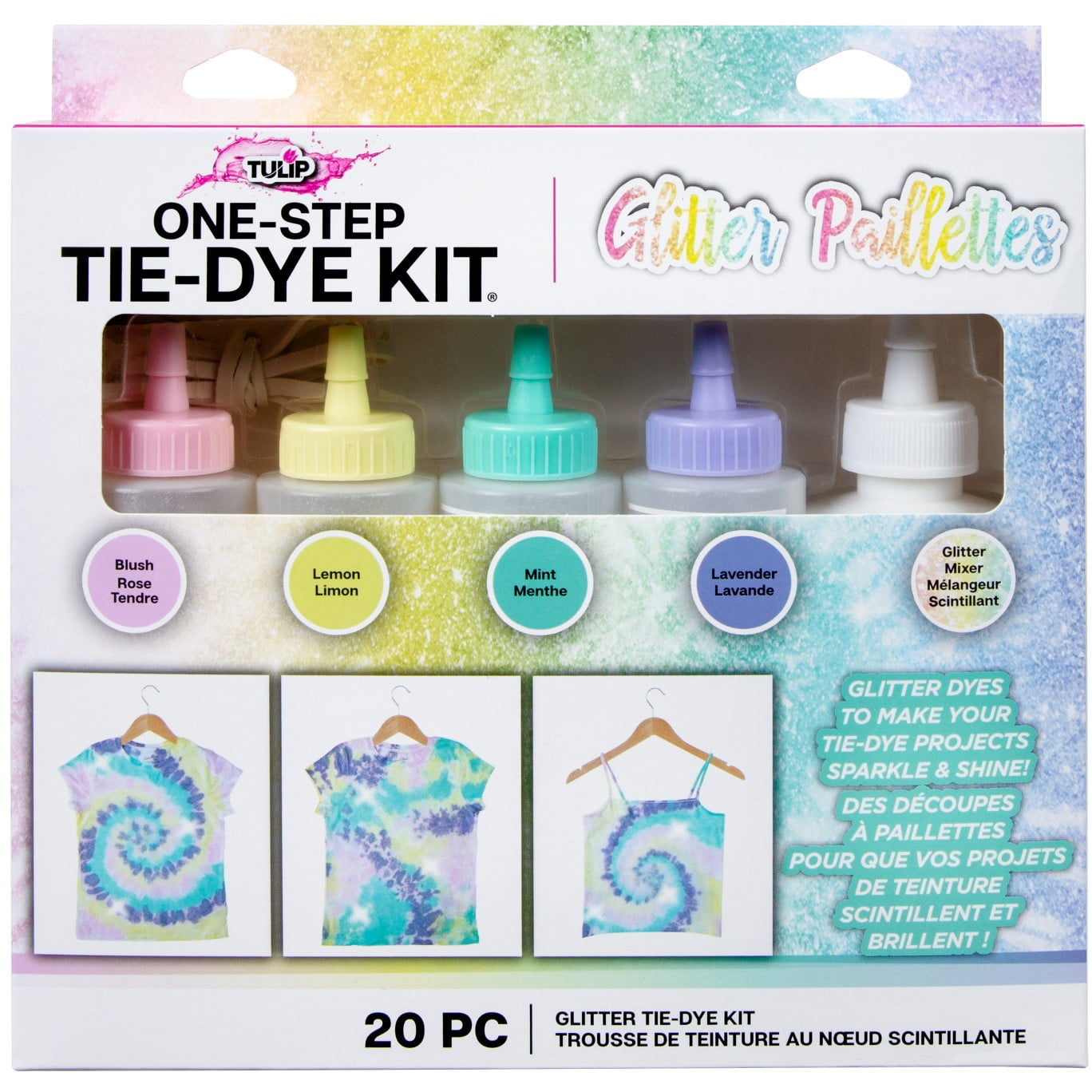 TIE DYE KIT TULIP One-Step 23-Colors 145 Piece Set Kids Adults Party Crafts  Fun