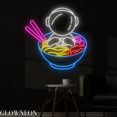 thumbnail image 3 of Glowneon Astronaut Ramen Neon Sign, Japanese Ramen Restaurant Led Art, 3 of 4
