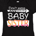 thumbnail image 4 of Inktastic Don't Mess with my Baby Sister Boys or Girls Baby Bodysuit, 4 of 5