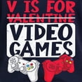 thumbnail image 3 of CafePress - V Is For Video Games Valentine Long Sleeve T Shirt - Women's Long Sleeve Graphic Tee Casual Fit, 3 of 4