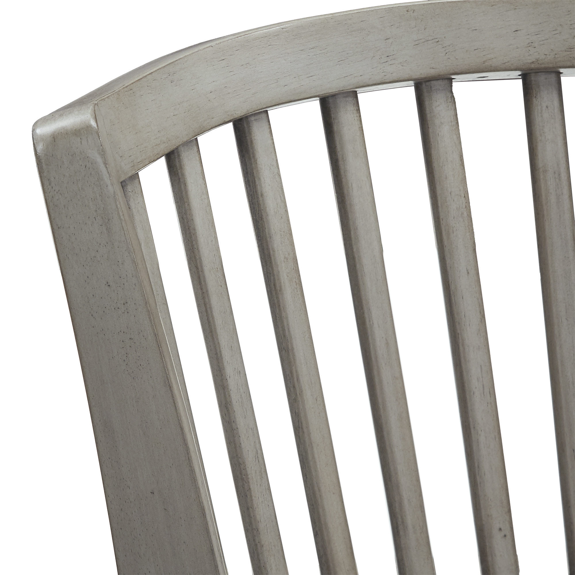 Weston Home Haas Slat Back Swivel Bar Stool, Antique Grey Finish/ Beige Linen Fabric