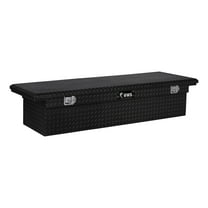 UWS EC10592 72-Inch Gloss Black Heavy-Wall Aluminum Truck Tool Box with Low Profile, RigidCore Lid