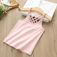 thumbnail image 3 of WOYY Little Girls Crisscross Vest Spaghetti Strap Solid Casual Tank Top Camisole Tops, 3 of 3
