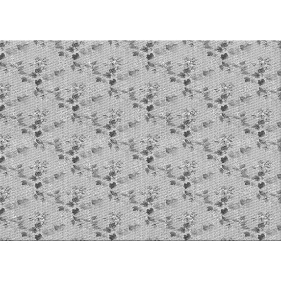 Ahgly Company Indoor Rectangle Patterned Gray Goose Gray Area Rugs, 6' x 9'