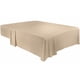 thumbnail image 1 of Sábana plana Utopia Bedding de microfibra cepillada suave, tamaño king beige, 1 of 6