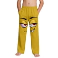 thumbnail image 3 of SGFCWSX Boys Casual Pants Elastic Waist Loose Fit Print with Pockets Trousers for Kids Yellow Size 8 Years, 3 of 10