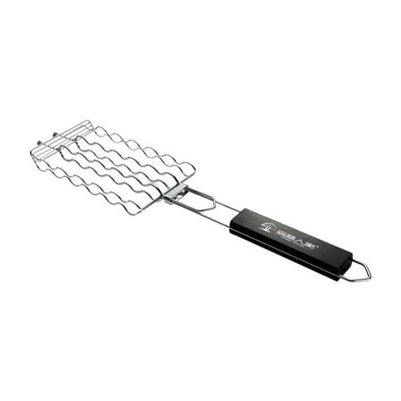 Portable Nonstick Meat Fish Barbecue Tool BBQ Mesh Grill Baking Net Barbecue Clip