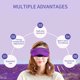 thumbnail image 5 of Guardurnaity Almohadilla para los ojos calentada USB Calentamiento en frío Compresa caliente Steam Sleep Eye para círculos oscuros Cuidado de ojos Sin perfume, Púrpura Guardurnaity CE000498-01, 5 of 6