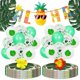 thumbnail image 3 of Hojas de palmeras tropicales artificiales hawaianas Selva de verano, 3 of 4