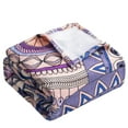 thumbnail image 4 of NTBAY Flannel Fleece Throw Blanket, Colorful Printed Fuzzy Soft Blanket, 50"X60", Mandala, 4 of 5