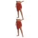 thumbnail image 3 of Sonducket de poliéster para mujer Faldas de playa de verano transpirables bohemias con estilo Rojo 2Conjunto, 3 of 6