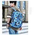 thumbnail image 4 of Juuar School Backpack for Boys, Camouflage School Bag Lightweight Bookbag Trendy Kids Backpacks for Girls, Blue, 4 of 7