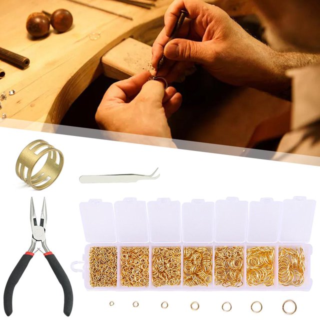 Anillos abiertos Macarena fabricación de joyería con Alicates abridor de Anillos oro