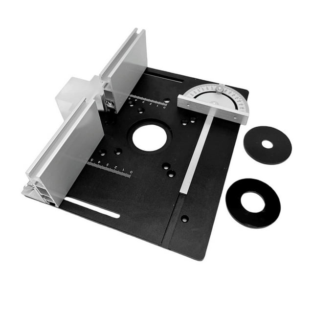 Ensemble de 3 Plaques d'Insertion pour Table de Routeur, Alliage d'Aluminium, Planche à Rabat pour Fraisage du Bois, Machine de Taille, Outil Auxiliaire de Gravure, Bancs de Menuiserie