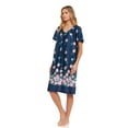 thumbnail image 2 of Lati Fashion Women Nightgown Sleepwear Female Sleep Dress Nightshirt Navy XXL, 2 of 4