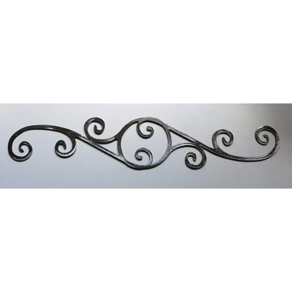 Decorative Scroll - Metal Wall Art - Silver 12"