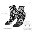 thumbnail image 6 of Naloa Metallic Gears Ankle Socks for Women Non Slip Socks No Show Socks Classic Low Cut Casual Socks Casual Socks, 6 of 7