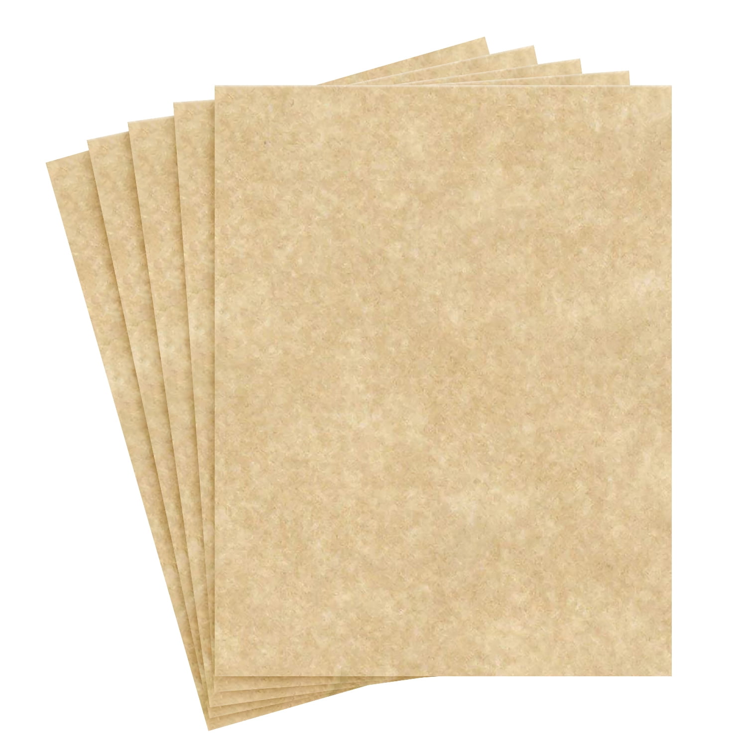 Parchment Paper Text 24lb, Size 8.5 x 11 Inches, 50 Sheets per Pack (Aged)