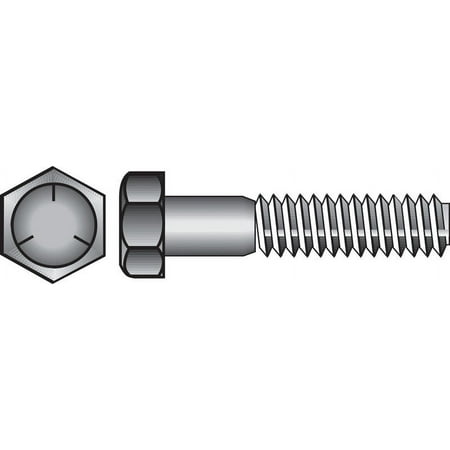 UPC: 0008236078244 | Hillman 5/8 Heat Treated Zinc Steel Hex Head Cap Screw