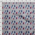 thumbnail image 3 of oneOone Georgette Viscose Navy Blue Fabric Diamond Geometric Sewing Craft Projects Fabric Prints By Yard 42 Inch Wide, 3 of 4