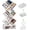 White, variant on 9-Tier Space Saving Book Shelf with Storage,Bedroom Shelves Folding Bookshelves,No Installation Required Shelf Tree Metal Bookshelf for Living Room,Study, Office,Bed Room (Black)