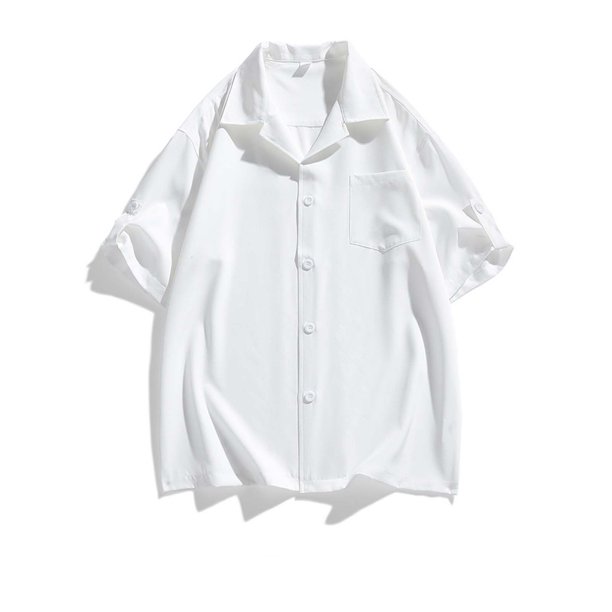 pstuiky Mangas cortas para hombre, Sudadera con capucha de manga corta para hombre, estilo casual, holgada, con botones y manga corta ropa de hombre m