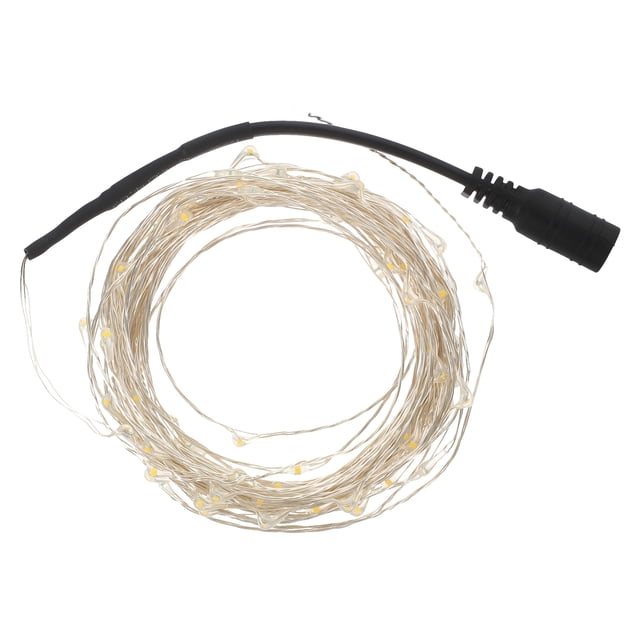 Miangastore DC 12V 10M Copper Wire LED String Lights for Holiday Party Christmas Decoration (Warm White)