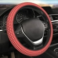 thumbnail image 4 of Cauagu Retro Lobsters Print Car Steering Wheel Cover - Universal Car Accessory for Diverse Cars for Steering Wheel with a Diameter of 14.5"-15", 4 of 7