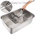 thumbnail image 4 of Caja de arena Yangbaga de acero inoxidable para gatos y conejos, 4 of 5