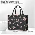thumbnail image 3 of Large Capacity Tote Bag,Pioneer Flower Floral Print Pattern Handbag Fashion Luxury Tote Bag,15.7"x13"x 5.1" Inches,Laptop Compatible, 3 of 6