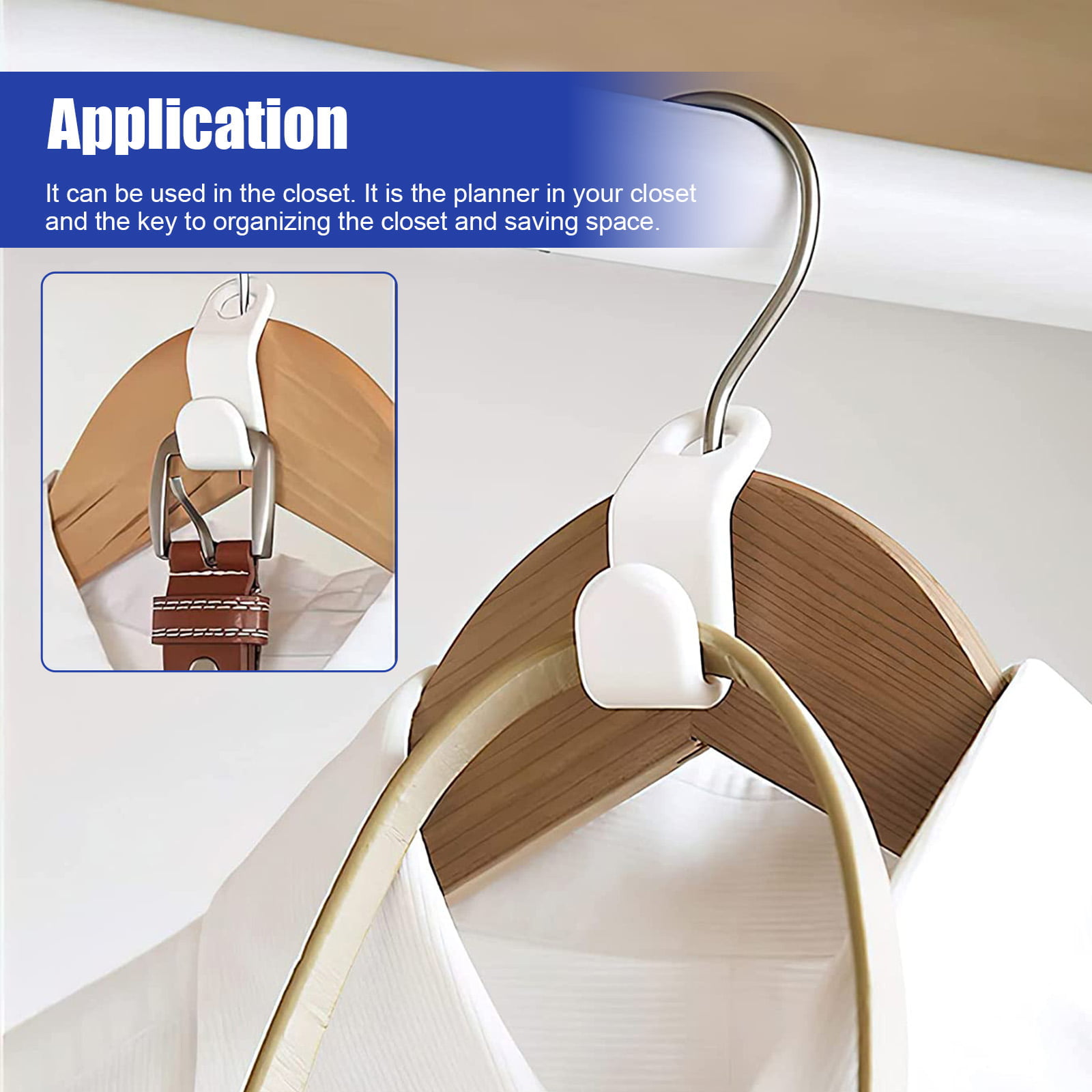 Hanger Hooks For Plastic Hanger Clips For Clothes Space - Temu