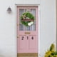 thumbnail image 1 of Cateissary navideña inodoro de tela para puerta, hipoalergénica y a prueba de arañazos, colgante de pared para porche Flores artificiales Escribe un, 1 of 6
