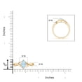 thumbnail image 4 of ANGARA Natural Criss-Cross Marquise Aquamarine Solitaire Ring with Diamonds in 14K Yellow Gold for Women (Size-8x4mm) | March Birthstone, Anniversary, Jewelry Gift for Women | Natural Aquamarine Ring, 4 of 8
